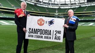Manchester United to play at the Aviva Stadium in August