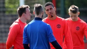 Pogba, Bailly, Smalling and Jones all train ahead of United's clash with Celta Vigo