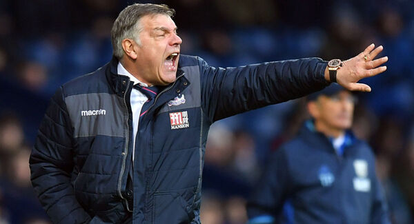 Crystal Palace's Sam Allardyce during the Premier League match at The Hawthorns, West Bromwich. Picture: PA