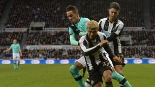 Newcastle edge out Derby to return to top of Championship