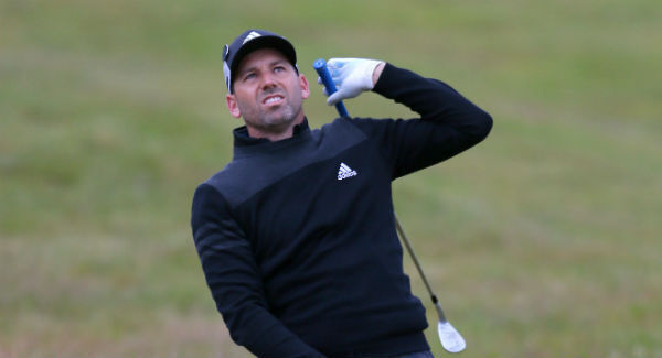 Sergio Garcia takes his 2nd shot on the 1st hole. Photo: Richard Sellers/PA Sergio Garcia takes his 2nd shot on the 1st hole. Photo: Richard Sellers/PA