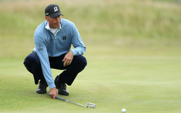 Matt Kuchar putts on the 7th green. Photo: Andrew Matthews/PA Matt Kuchar putts on the 7th green. Photo: Andrew Matthews/PA