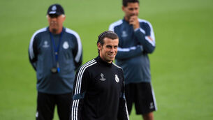 Soccer - 2014 UEFA Super Cup - Sevilla v Real Madrid - Real Madrid Training - Cardiff City Stadium