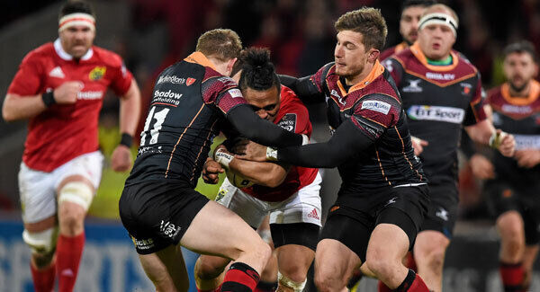 The Dragons against Munster in March 16