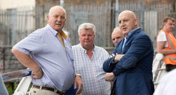 Brendan Foley and Keith Wood at the unveiling. Picture: Sean Curtin True Media