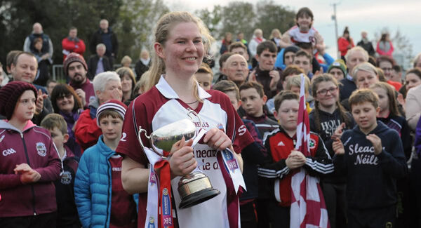 Aoife N&iacute; Chaiside pictured after their Ulster win.
