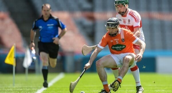 John Corvan of Armagh in action against Gerald Bradley of Derry during the Nicky Rackard Cup Final match between Armagh and Derry at Croke Park in Dublin. Photo by Piaras Ó Mídheach/Sportsfile John Corvan of Armagh in action against Gerald Bradley of Derry during the Nicky Rackard Cup Final match between Armagh and Derry at Croke Park in Dublin. Photo by Piaras Ó Mídheach/Sportsfile