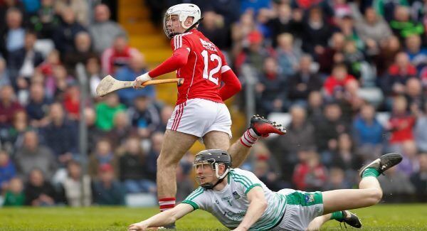 Luke Meade spins away after scoring a goal against Limerick in the league quarter-final. Luke Meade spins away after scoring a goal against Limerick in the league quarter-final.