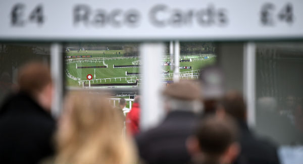 A general view of the racecourse through the race cards stand at Prestbury Park. Photo by Cody Glenn/Sportsfile A general view of the racecourse through the race cards stand at Prestbury Park. Photo by Cody Glenn/Sportsfile