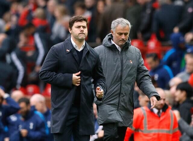 Jose Mourinho (right) replaces the sacked Mauricio Pochettino (left) at Tottenham (Martin Rickett/PA) Jose Mourinho (right) replaces the sacked Mauricio Pochettino (left) at Tottenham (Martin Rickett/PA)