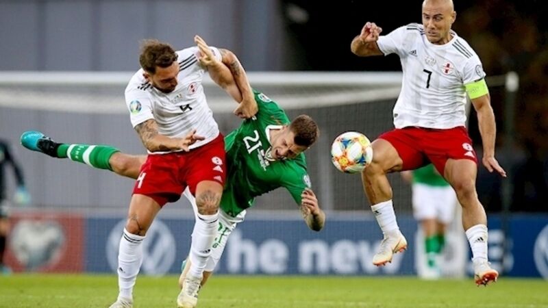 Ireland remain top despite disappointing draw against Georgia Ireland remain top despite disappointing draw against Georgia