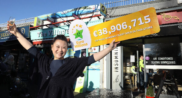 Amy Cong, owner of the independent Village Shop, Malahide where the winning ticket was bought Amy Cong, owner of the independent Village Shop, Malahide where the winning ticket was bought