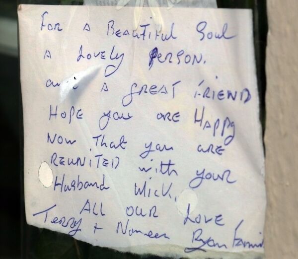 A note left by a neighbour
