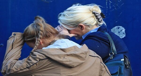 Anne&nbsp;Connors, on right, wife of&nbsp;Andy&nbsp;Connorswho was shot dead in his home in Saggart, Dublin on 19th August 2014 pictured leaving Dublin City Coroners Court this morning after the inquest into the death of her husband. Picture Colin Keegan, Collins Dublin.