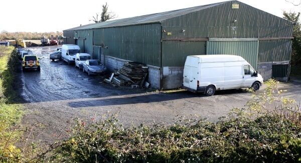 The scene of yesterday's Garda raid in Ashbourne. The scene of yesterday's Garda raid in Ashbourne.