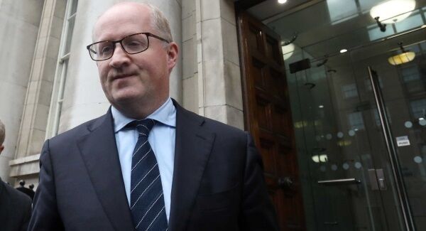 Philip Lane arriving at the Department of Finance today. Pic: Rollingnew.ie