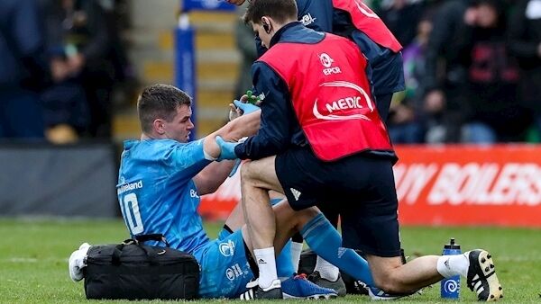 Sexton being seen to by medical staff today.