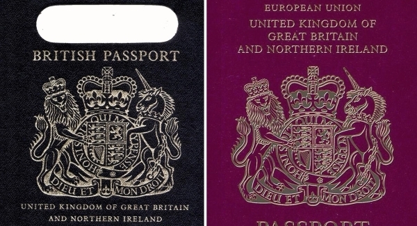 British passports will return to 'iconic' blue colour after Brexit