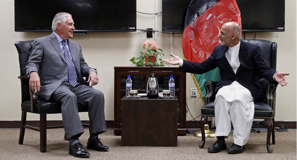 Rex Tillerson and Ashraf Ghani