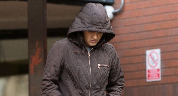 Zainab Pervaiz leaving at Birmingham Crown Court today.