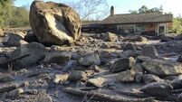 Video shows speed of mudslide in California as rescue teams continue search for missing