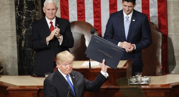 Trump 'obviously joking' over applause treason comments