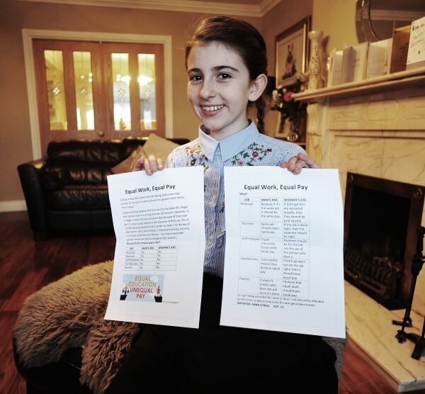 Anna O'Neill with her letter. Pic: Seamus Farrelly. Anna O'Neill with her letter. Pic: Seamus Farrelly.