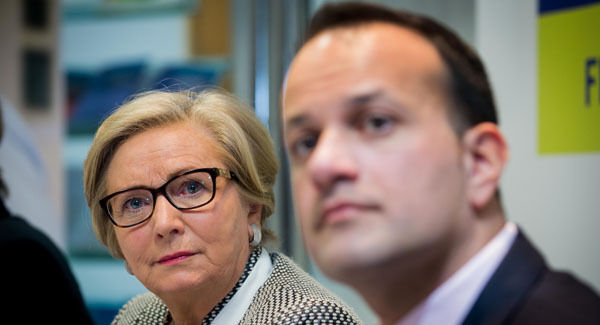 Former T&aacute;naiste Frances Fitzgerald and Taoiseach Leo Varadkar.