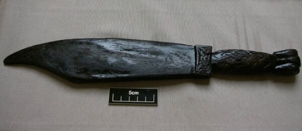 The 11th-century wooden Viking weaver&rsquo;s sword found on the Beamish Crawford site. Picture: Maurice F Hurley