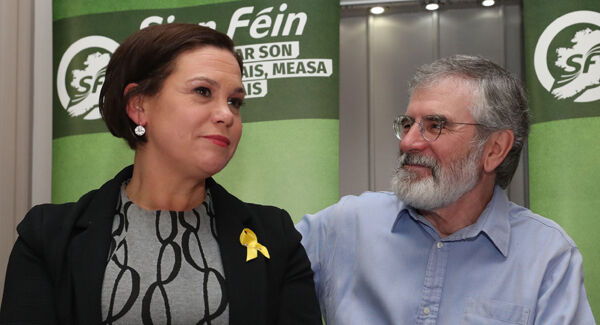Mary Lou McDonald and Gery Adams in January 2018. Mary Lou McDonald and Gery Adams in January 2018.