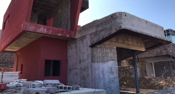 An unfinished off-plan property bought by Irish investors in Canary Islands.