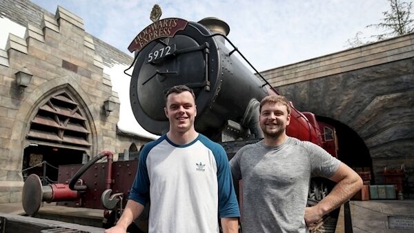 James Ryan and Iain Henerson at Universal Studios Japan ©INPHO/Dan Sheridan