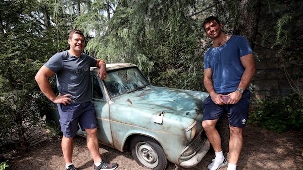 Jean Kleyn and CJ Stander at Universal Studios Japan ©INPHO/Dan Sheridan