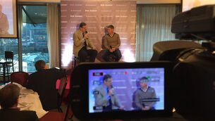 Ronan O’Gara and Ruby Walsh tackle sports topics in front of Cork audience