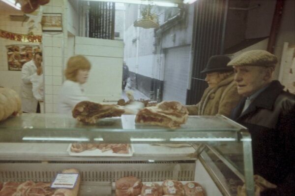 Scenes from the English Market in Cork in the days before Christmas in the early 1980s