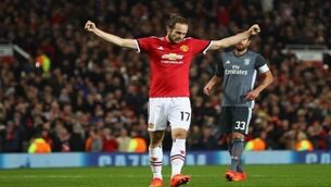 Man United on brink of Champions League knock-out phase as Jose Mourinho's men on course for narrow win