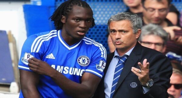 Romelu Lukaku and Jose Mourinho