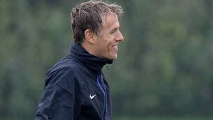 New English women&rsquo;s boss, Phil Neville, under fire for historical &rsquo;sexist&rsquo; tweet 