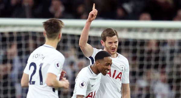 Rare goal for Jan Vertonghen as Tottenham see off AFC Wimbledon