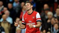 Olivier Giroud to miss Arsenal's clash with Liverpool