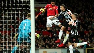 Man Utd celebrate win over Newcastle on Paul Pogba's return