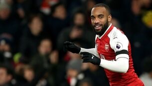 Arsenal without Alexandre Lacazette for Man Utd clash