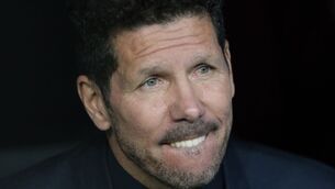 Diego Simeone dismisses Everton link saying 'my future is tied to Atletico'