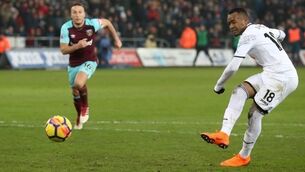 PL wrap: Swansea smash West Ham to soar out of drop zone