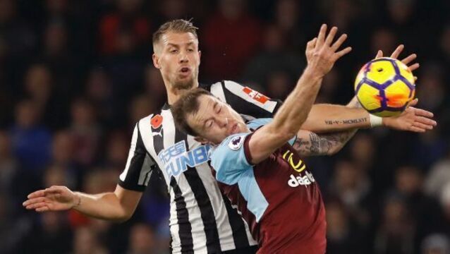 Victory over Newcastle moves Burnley up to seventh