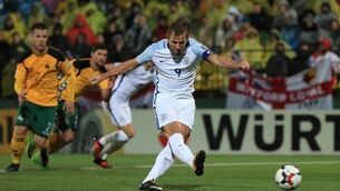 England stutter to win at Lithuania