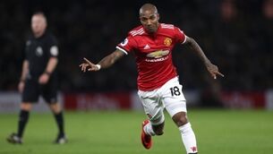 Manchester United's Ashley Young scores twice against former club Watford