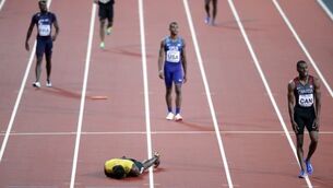 Injury denies Usain Bolt his dream of donning Man United shirt