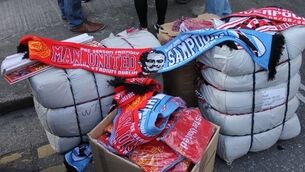 Counterfeit goods worth €25k seized during Manchester United match in Dublin