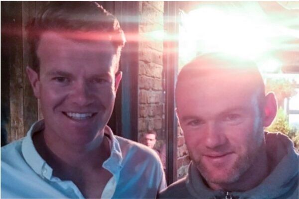Wayne Rooney pictured with Jack McIver. McIver posted the photo to his personal Instagram account last night but it has since been deleted.